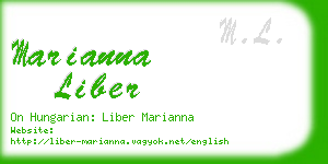 marianna liber business card